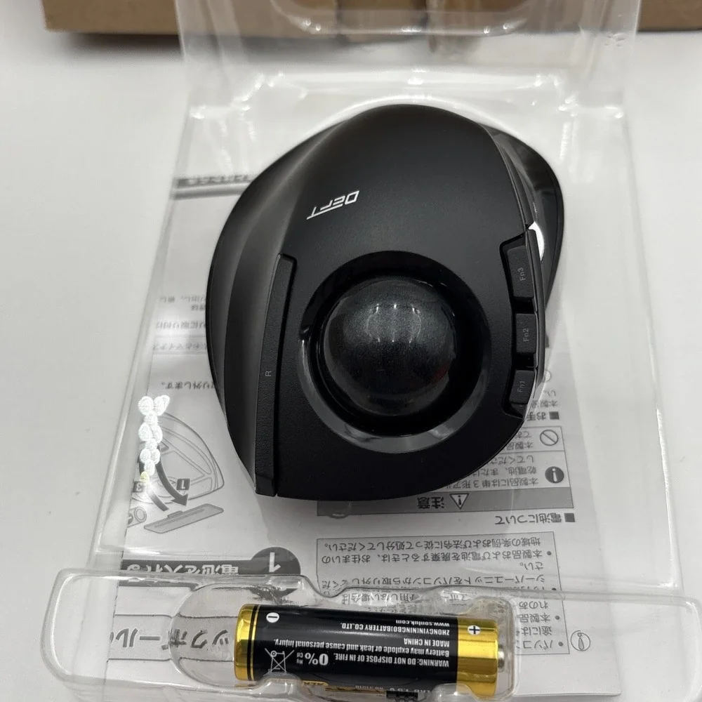 Elecom Deft Wireless Trackball Mouse M-DT2DRBK DT1DR Black